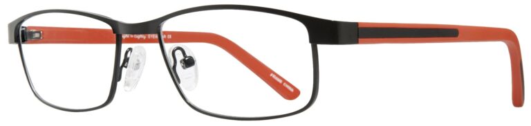 Eight to Eighty Archie Eyeglasses, Red frame. Angled left