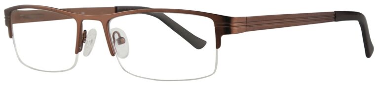 Eight to Eighty Artie Eyeglasses, Brown frame. Angled left