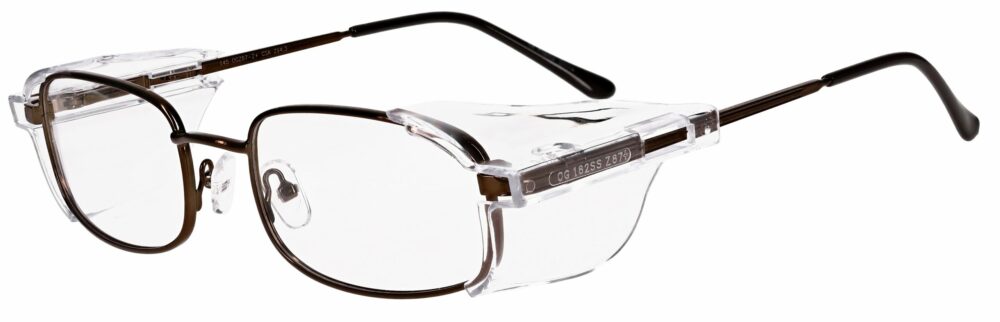 OnGuard Model OG-103 Prescription Safety Glasses in Chocolate Chrome OG-103-CHC