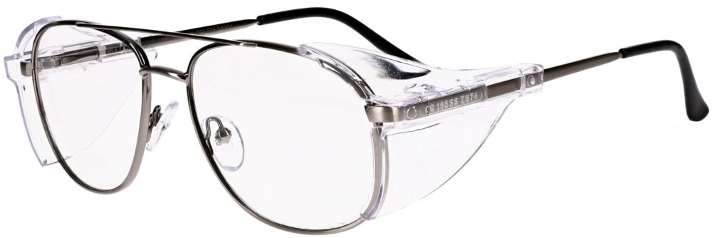 OnGuard 102 Safety Glasses in Antique Pewter