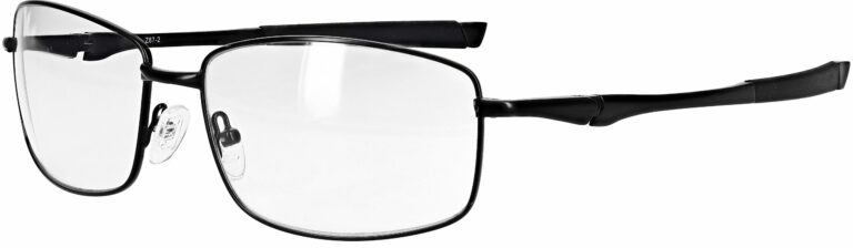 Model RX-116 metal safety glasses in black RX-116-BK