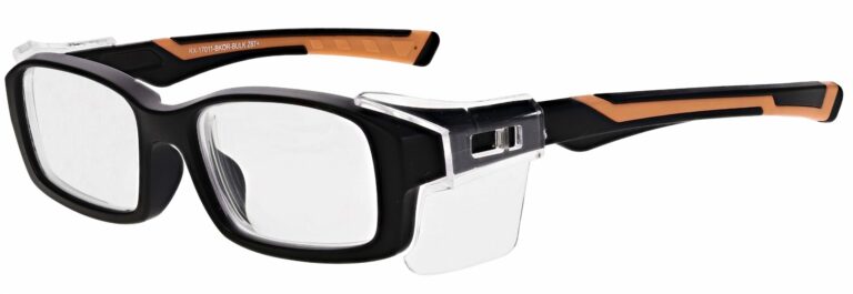 Model RX-17011 Safety Glasses in Black/Orange RX-17011-BKOR