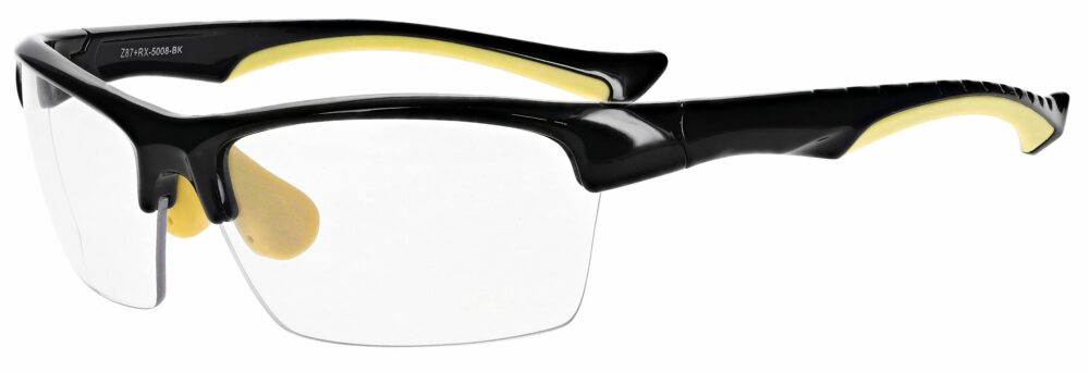Prescription Free Form Safety Glasses RX-5008-BK in Black