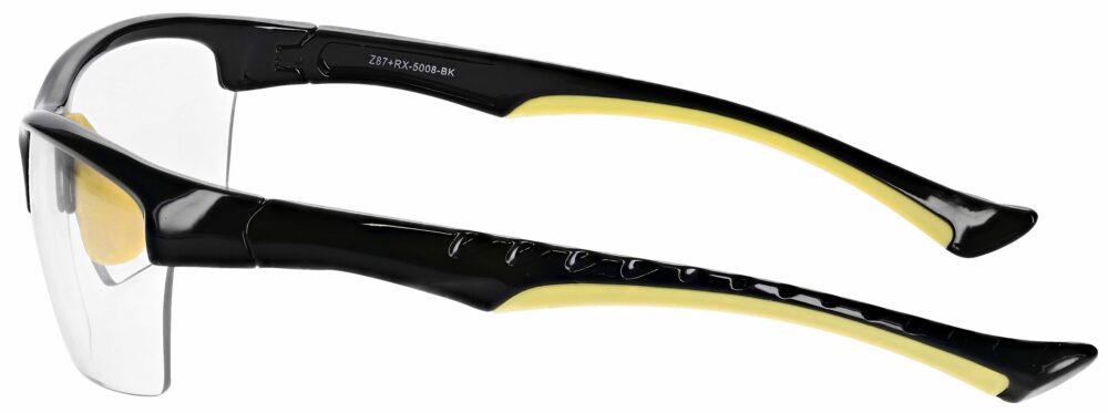 Prescription Free Form Safety Glasses RX-5008-BK in Black