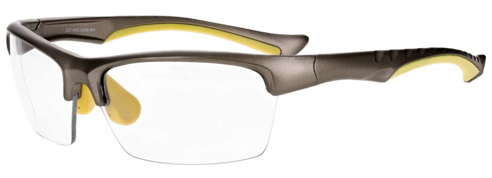 Prescription Free Form Safety Glasses RX-5008-BN in Brown