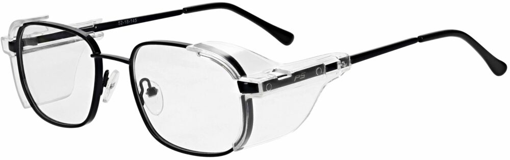 Model RX-554 Metal Safety Glasses in Black RX-554-BK