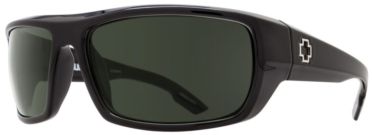 SPY Bounty Matte Black with HD Plus Gray Green Polarized Lens Frame