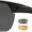 Wiley X Guard in Matte Black Frame with Clear, Smoke Gray and Light Rust Lenses, Angled to the Side Left Swatch