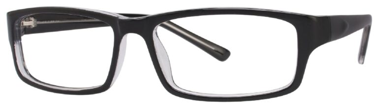 Affordable Designs Glen Eyeglasses, Gray frame. Angled left