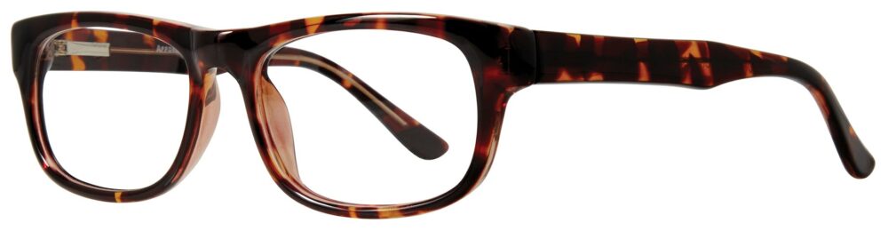 Affordable Designs Professor Eyeglasses, Tortoise frame. Angled left