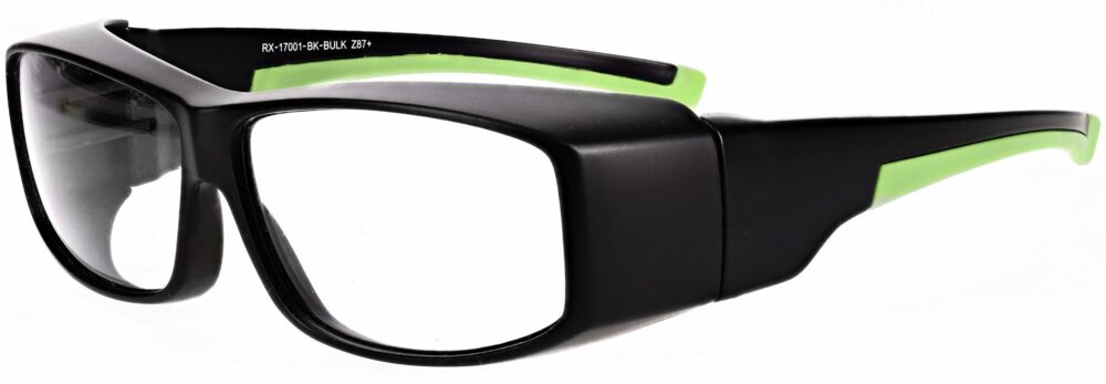 Model RX-17001-BK safety glasses in Black RX-17001-BK