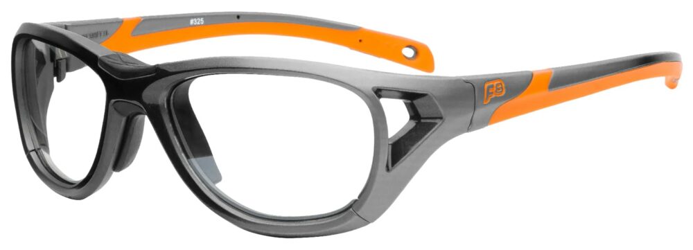 recspecs-sportshiftxlglasses-gunmetalfadeorange-angleleft-RXSafety
