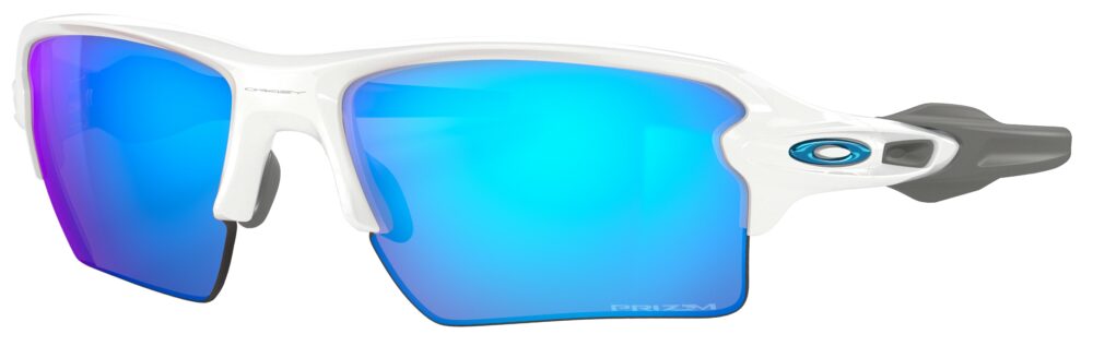 Oakley-Flak-2.0-XL-Polished-White-PRIZM-Sapphire-lens-angled-left-OO9188-9459