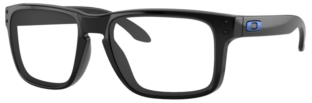 Oakley Holbrook Glasses in a Polished Black frame. Angled left