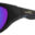Wiley X AirRage Glossy Black Polarized Blue Mirror Lens Angled to the Side Left swatch