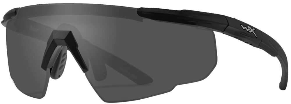 Wiley X Saber in Matte Black Frame with Smoke Gray Lenses, WX-302
