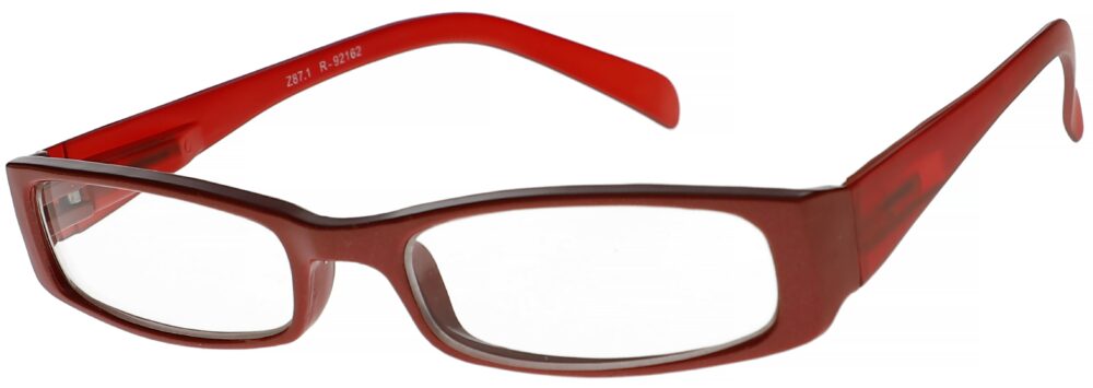 Ferris Reader Red Frame Reading Glasses Side Left Angle