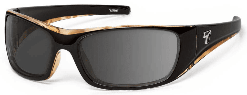 7 Eye Blake Black Tortoise Gray Lenses Prescription Sunglasses RX Safety