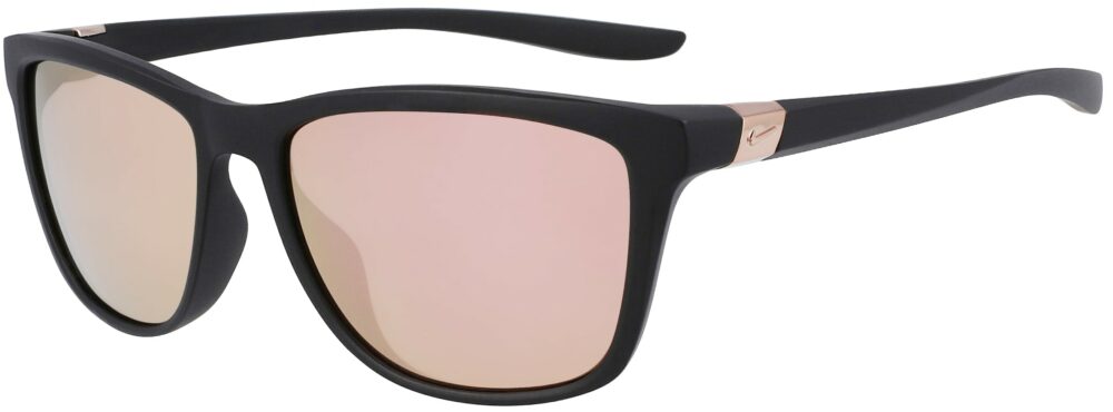 Nike City Icon DJ0889 011 Sunglasses Matte Black Rose Gold Mirror Frame