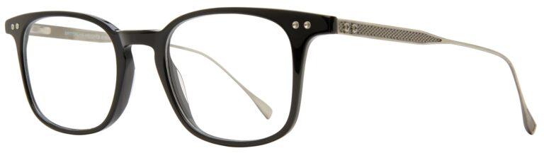 Brooklyn Heights Fillmore Eyeglasses, Black frame. Angled left