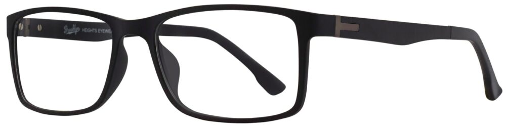 Brooklyn Heights Jacob Eyeglasses, Black matte frame. Angled left