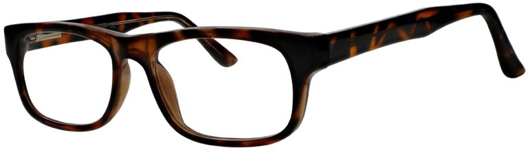 Real Glasses Reading Glasses Professor. Tortoise frame. Angled left