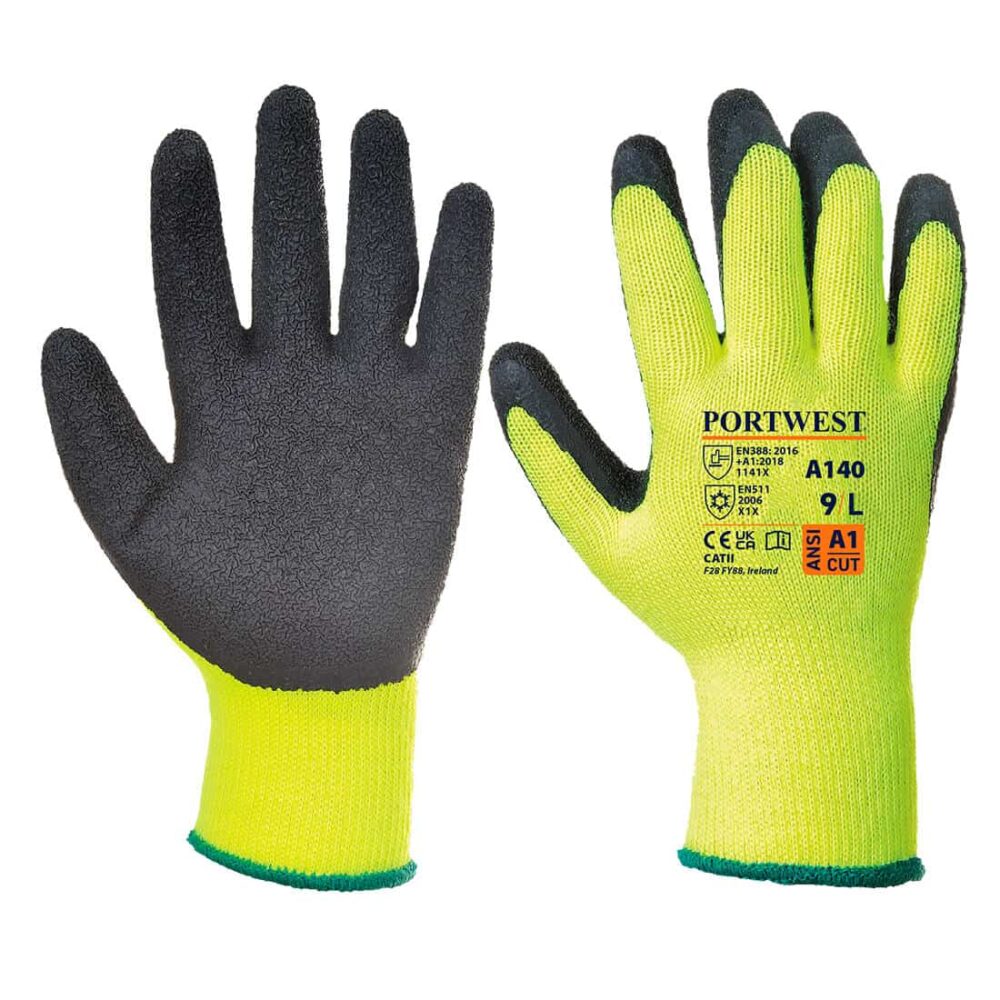 Portwest-A140-Thermal-Safety-Glove-Black-Yellow