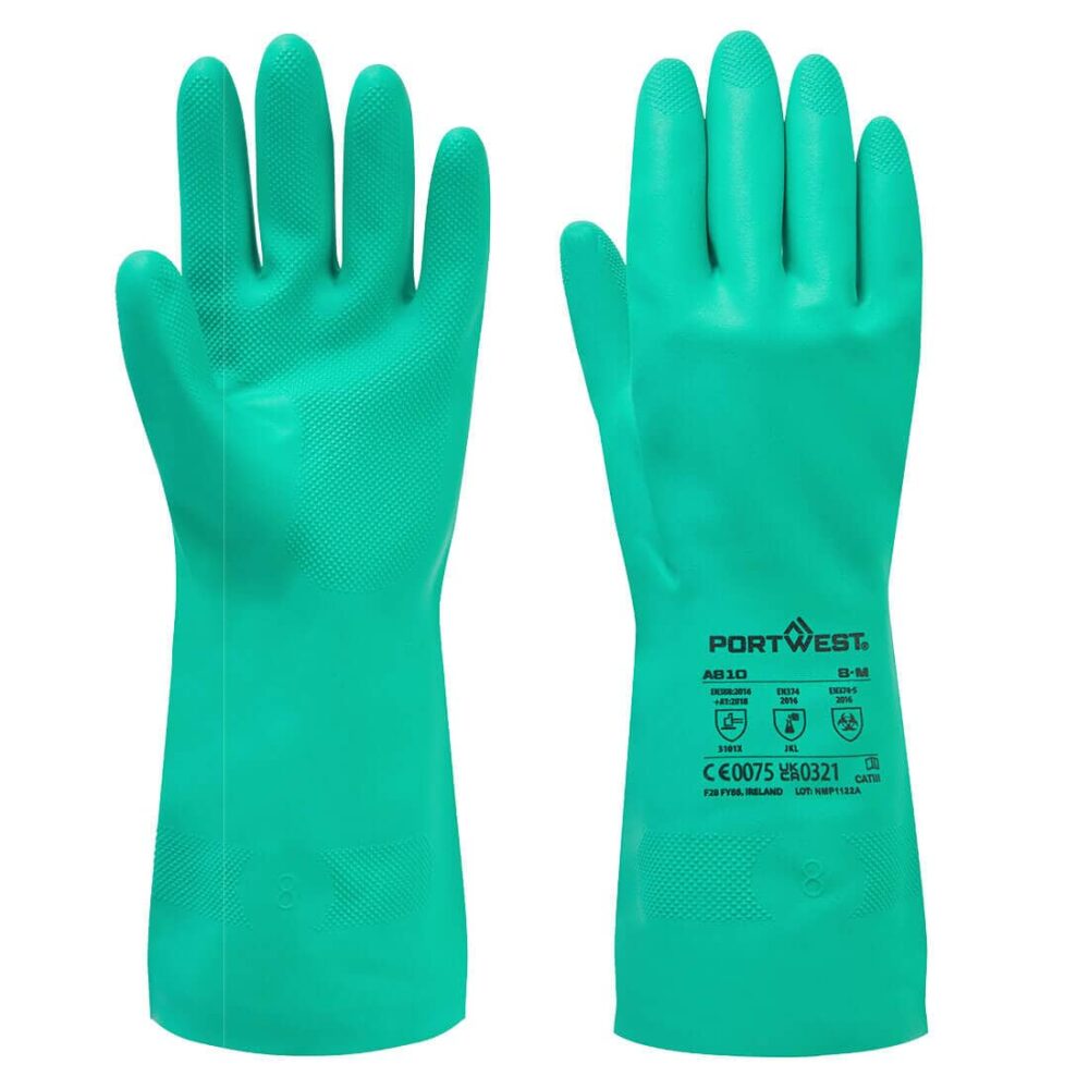 Portwest-A810-Chemical-Safety-Glove-Green