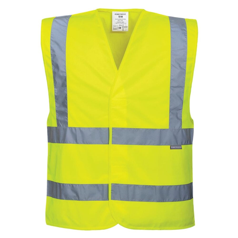 Portwest-C470-Safety-Vest-Yellow-Front