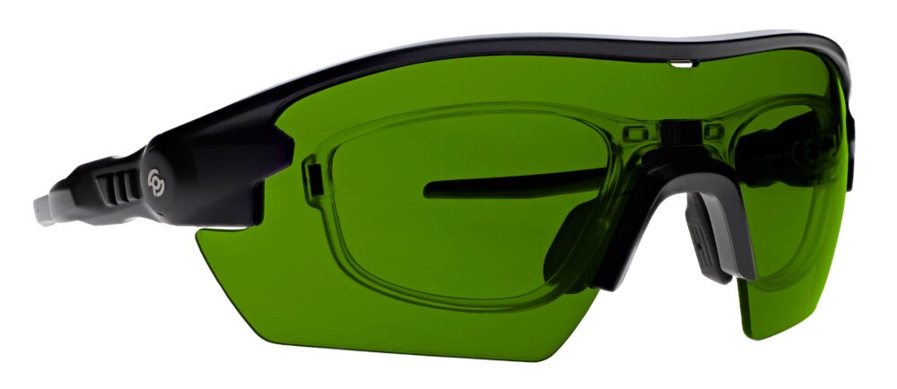 IR Protection Safety Glasses Geardo with insert, IR3 angle right