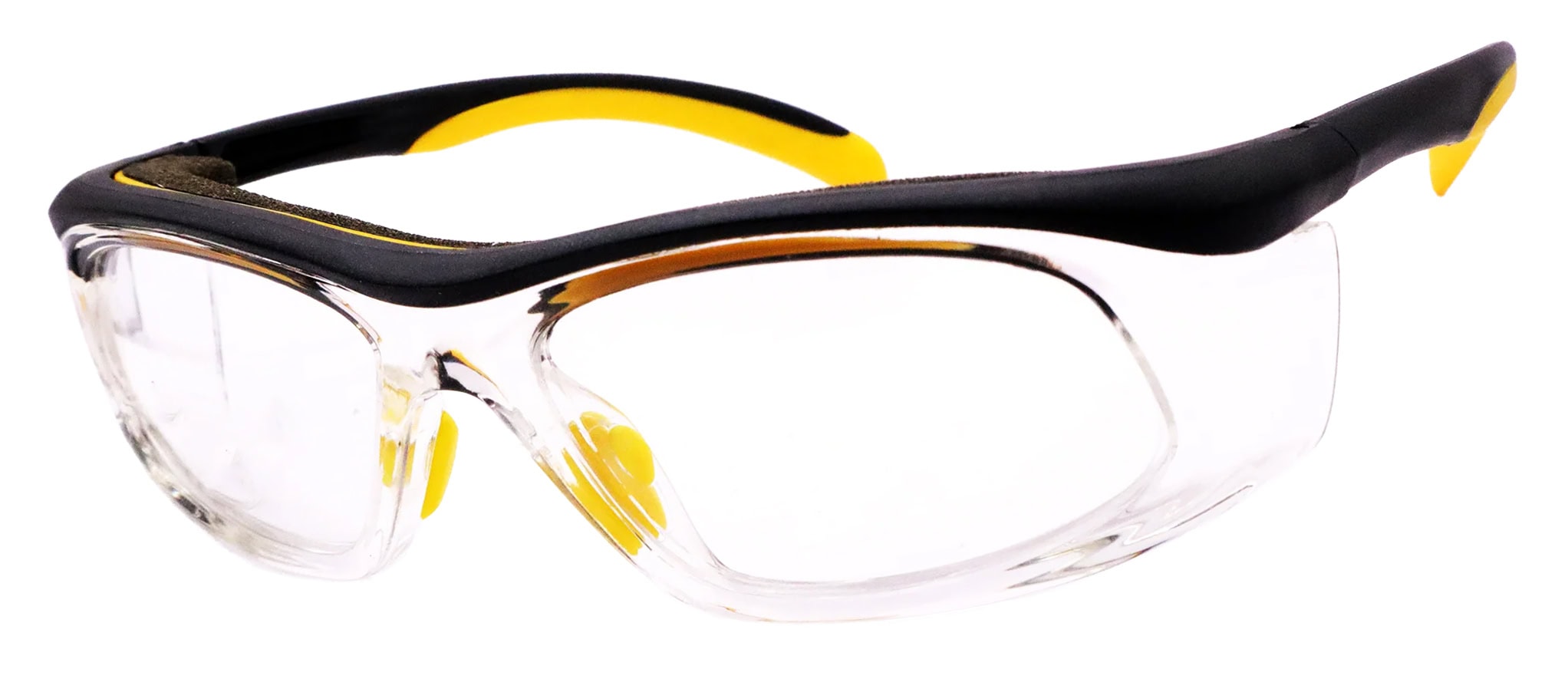 Titmus SW06 Prescription Safety Glasses, angle left, Clear/Black/Yellow