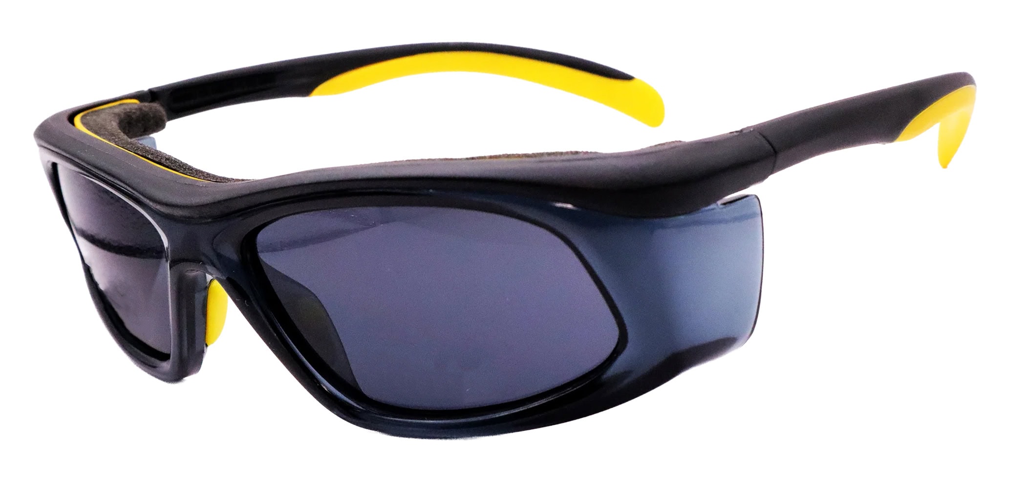 Titmus SW06 Prescription Safety Glasses, angle left, Yellow/Black/Gray
