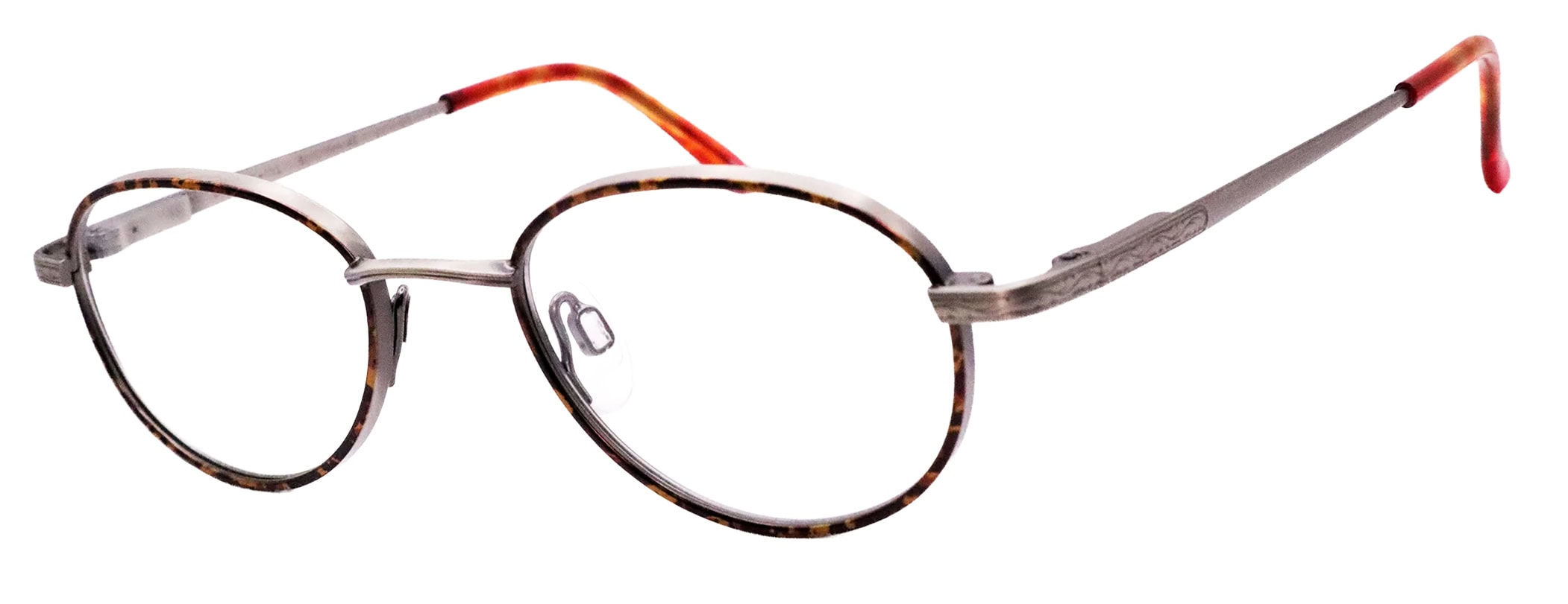 Titmus EXT4 Prescription Safety Glasses, angle left, Antique Pewter