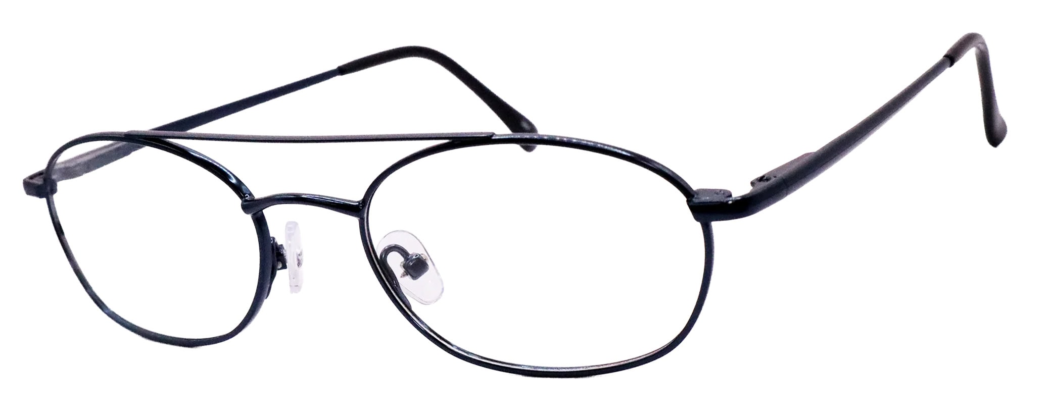Titmus TR306S Prescription Safety Glasses, angle left, Dark Blue Matte