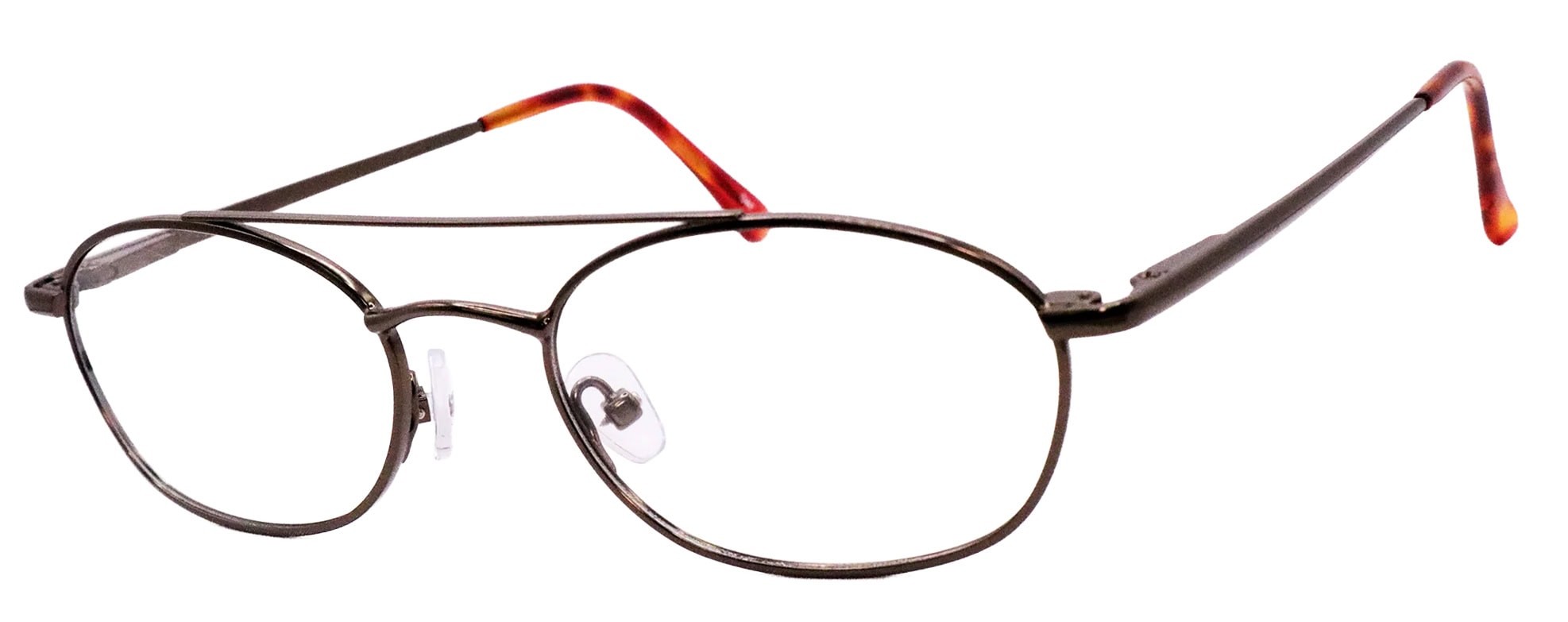 Titmus TR306S Prescription Safety Glasses, angle left, Dark Brown Matte