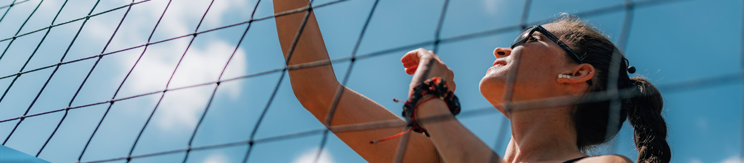 Volleyball Glasses Top Banner