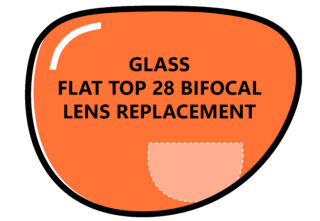 Glass Flat Top 28 Bifocal Lens Replacement