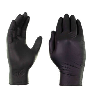 Gloveworks Black Nitrile PF Ind Gloves