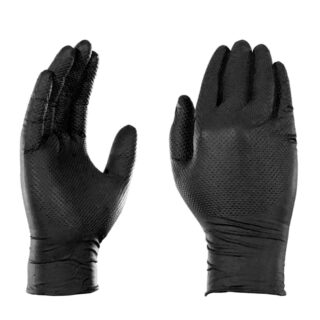Gloveworks RDT Black Nitrile PF Ind Gloves