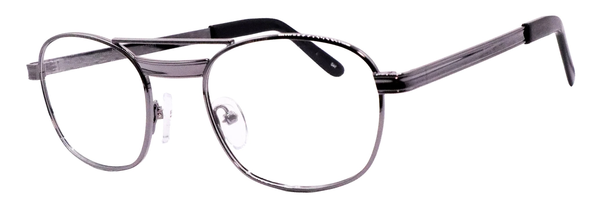 Titmus TM10A Prescription Safety Glasses, angle left, Gunmetal