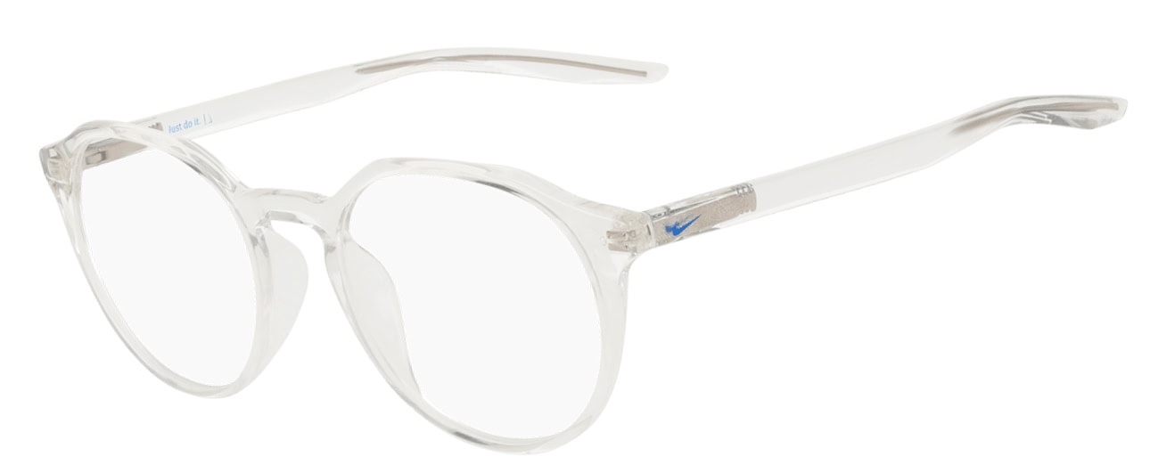 Nike 5077 Glasses, Clear. Angle-left.