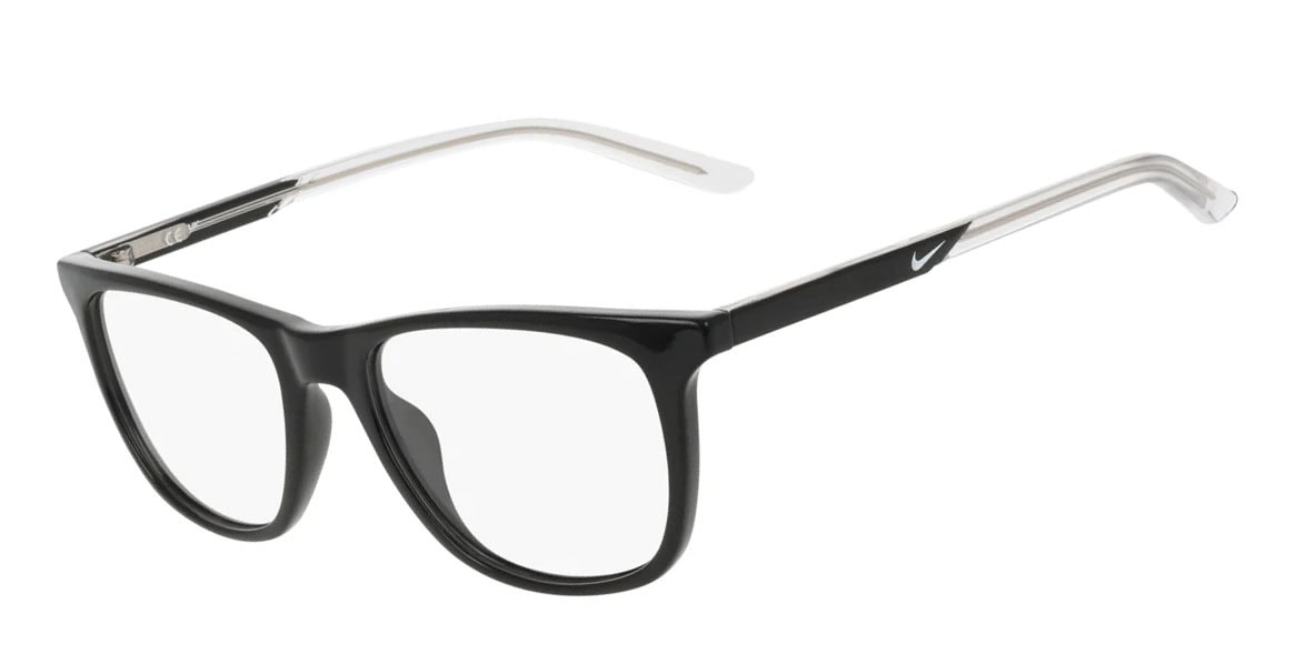 Nike 7132 Glasses, Black. Angle-left.