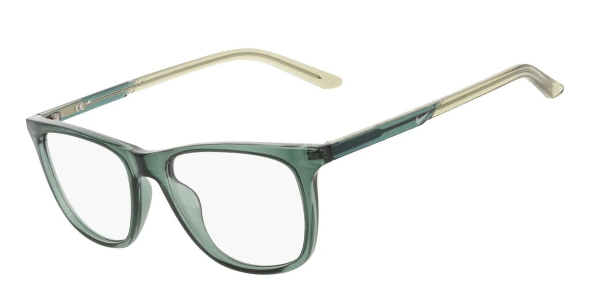 Nike 7132 Glasses, Vintage Green. Angle-left.