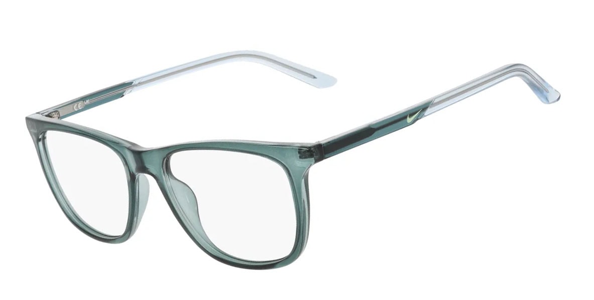 Nike 7132 Glasses, Smokey Blue. Angle-left.